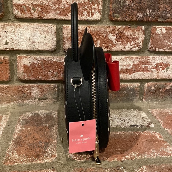 NWT Kate Spade New York Minnie Mouse Crossbody Bag with Ears and Bow - Picture 2 of 9